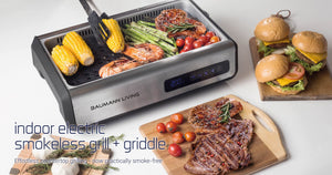 Cook & Dine Power Smokeless Grill Electric Indoor Grill & Griddle